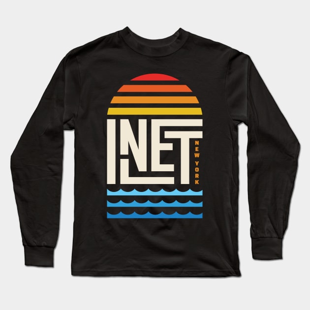 Inlet NY Adirondacks Long Sleeve T-Shirt by PodDesignShop